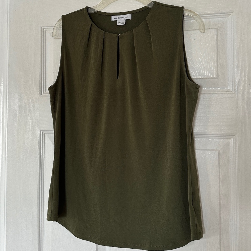 Liz Claiborne Sleeveless Top L